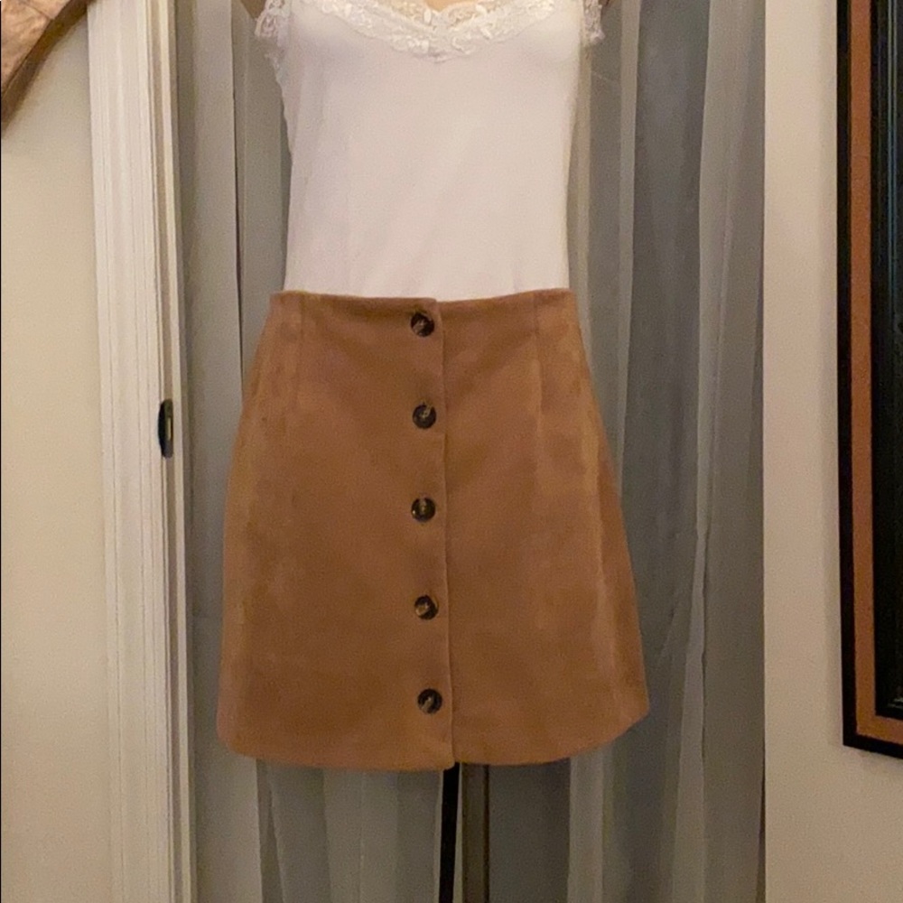 Super Cute Button-Up Mini Skirt